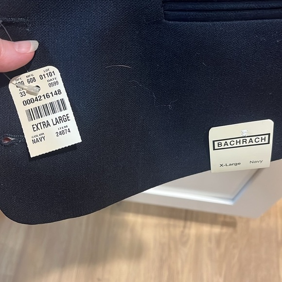 Bachrach Navy Wool Vest - Picture 3 of 4